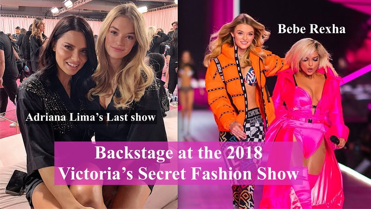 Backstage at the 2018 Victoria's Secret Fashion show with Willow Hand