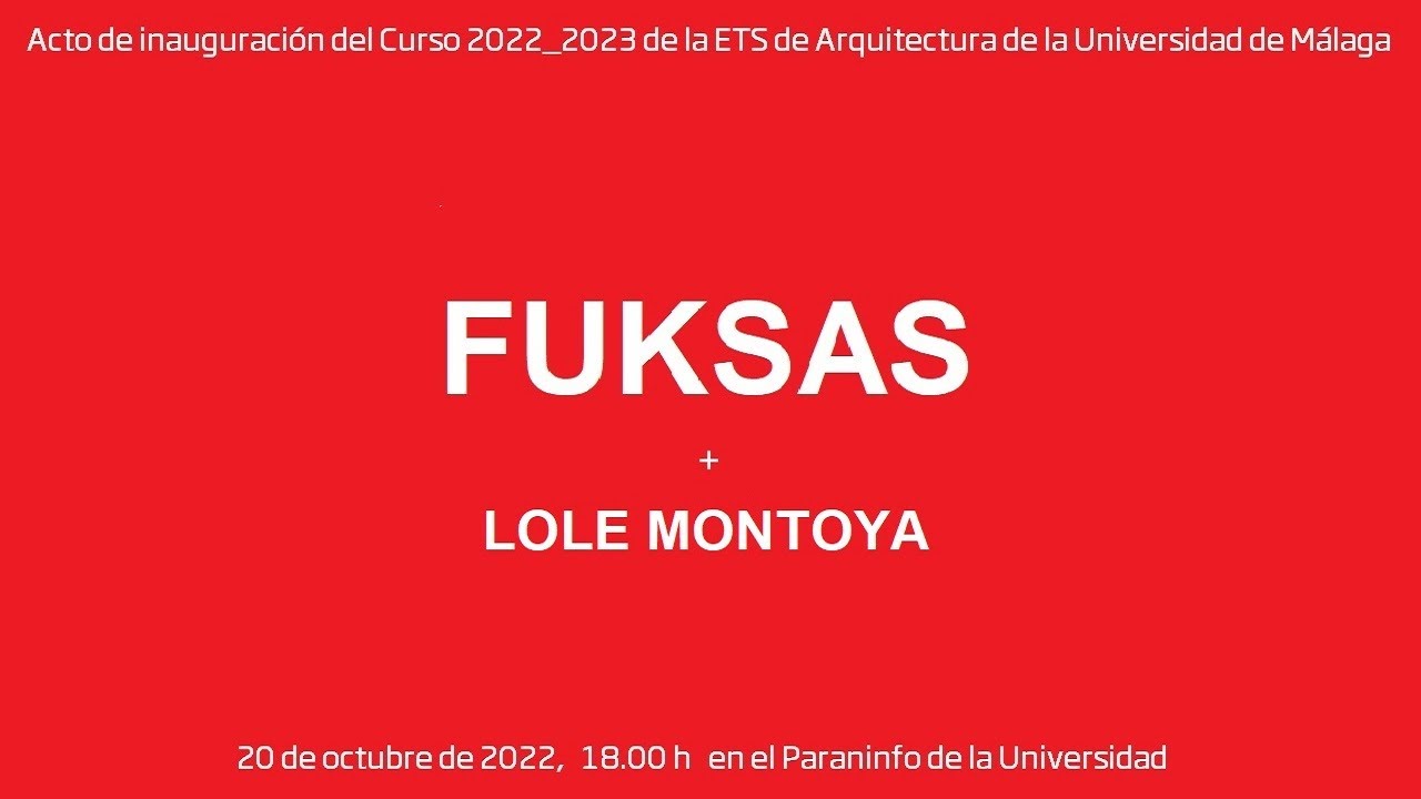 Lecture Studio FUKSAS, Acto de inauguraci&oacute;n curso 2022/23