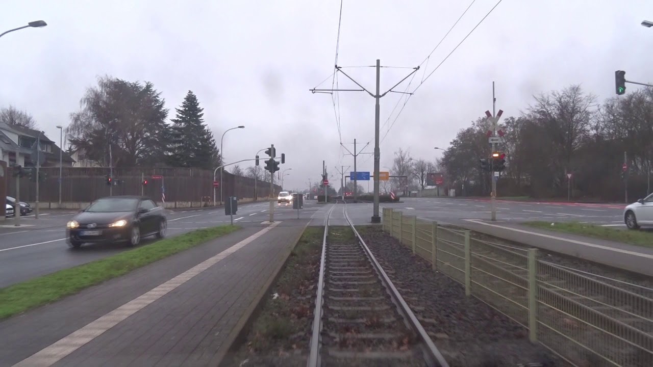 Mitfahrt in einer Variobahn von Hechtsheim/Bürgerhaus bis Hbf