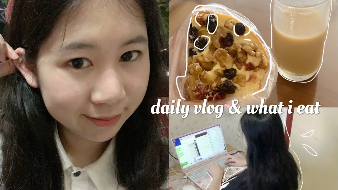 what i eat in China & Chinese food and my daily study blog🥪🍳🍜