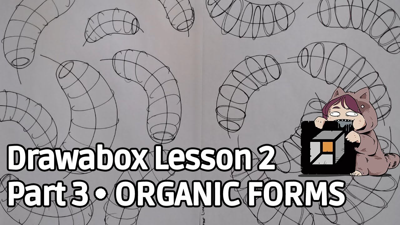 Drawabox Lesson 2 - Part 3: Organic Forms with Contour Lines