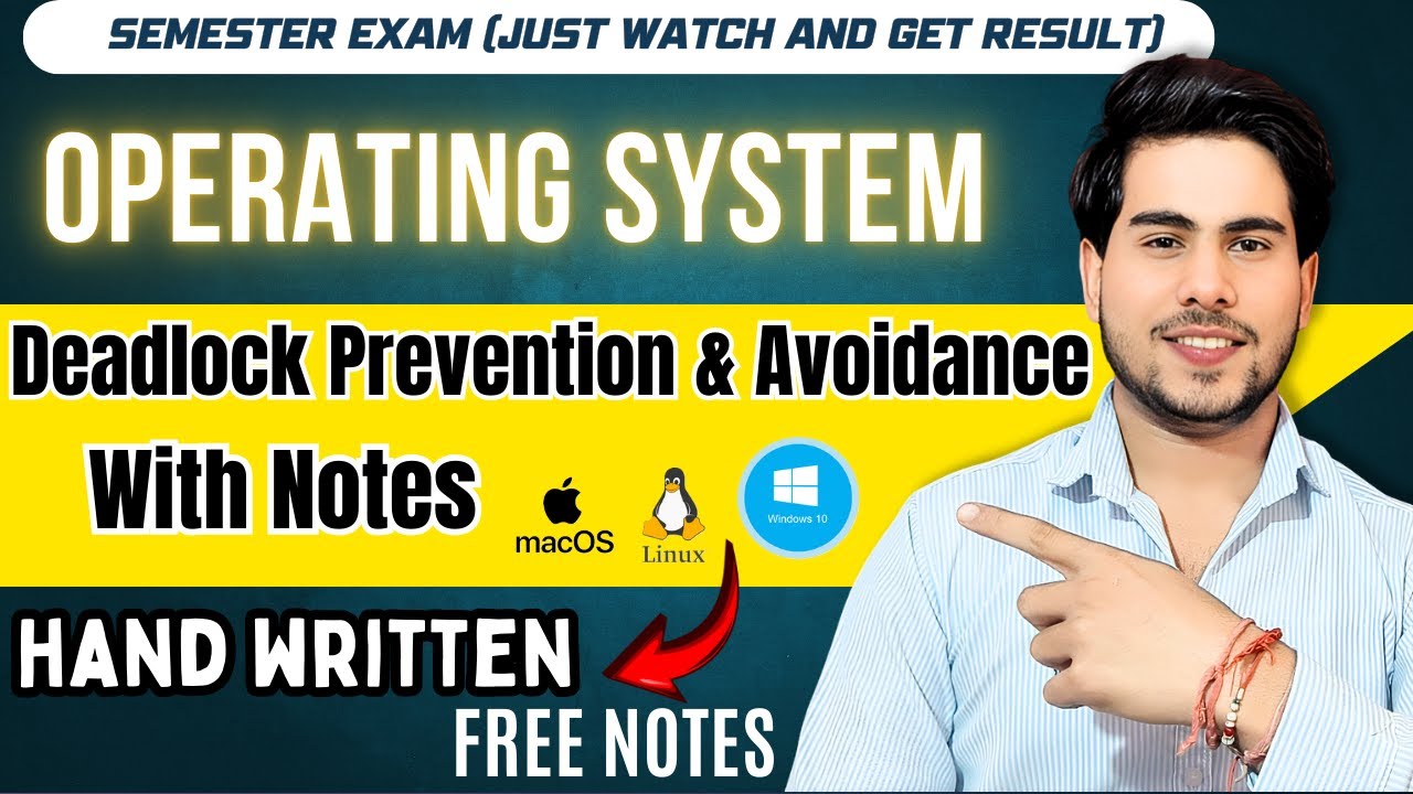 Operating System Deadlock Prevention & Avoidance | GATE, University Exams, Placement Ready
