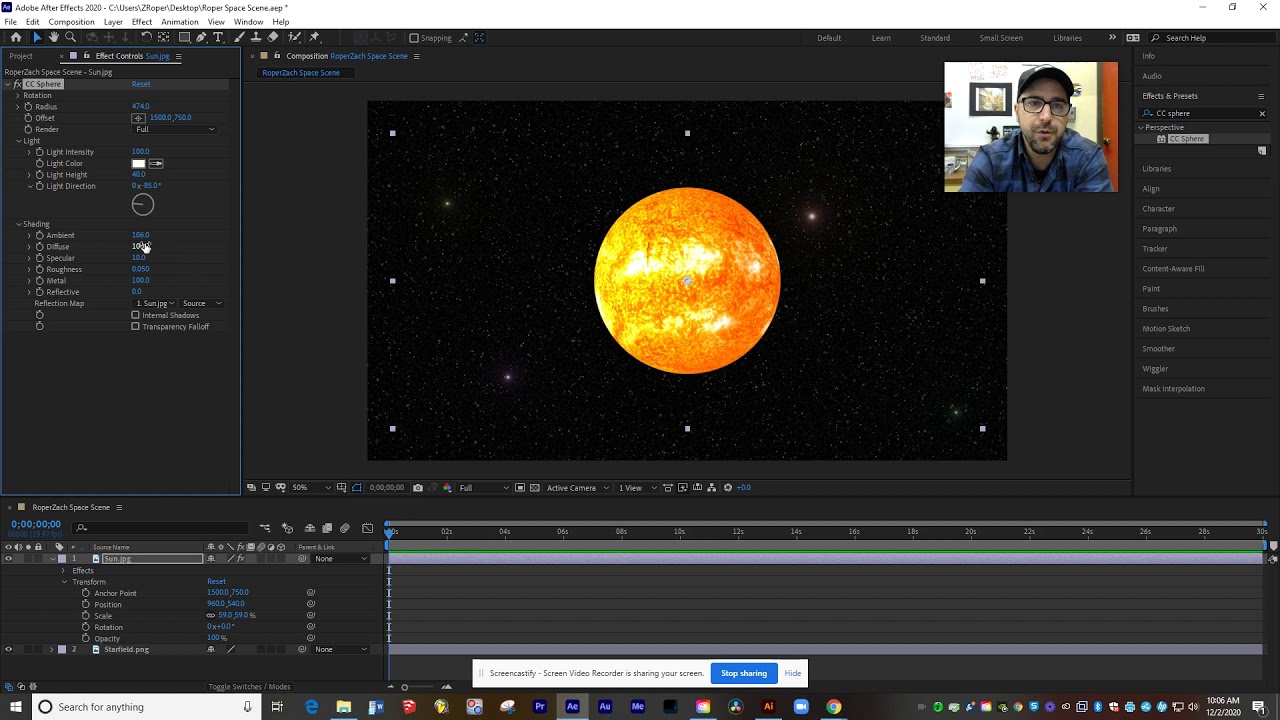 Creating The Universe! Making a Solar System Animation in AfterEffects