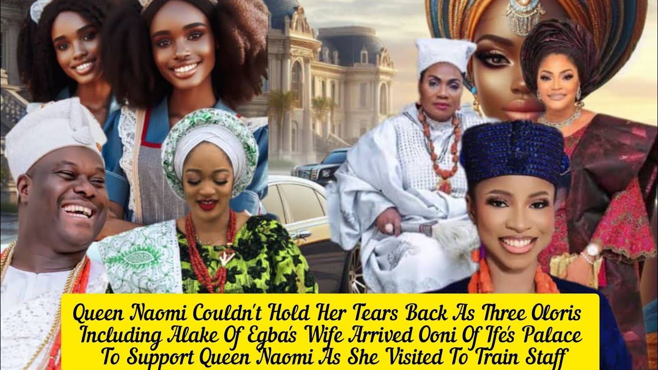 Queen Naomi Teared Up As Oloris Including Alake Of Egba's Wife Arrived Ooni Of Ife's Palace