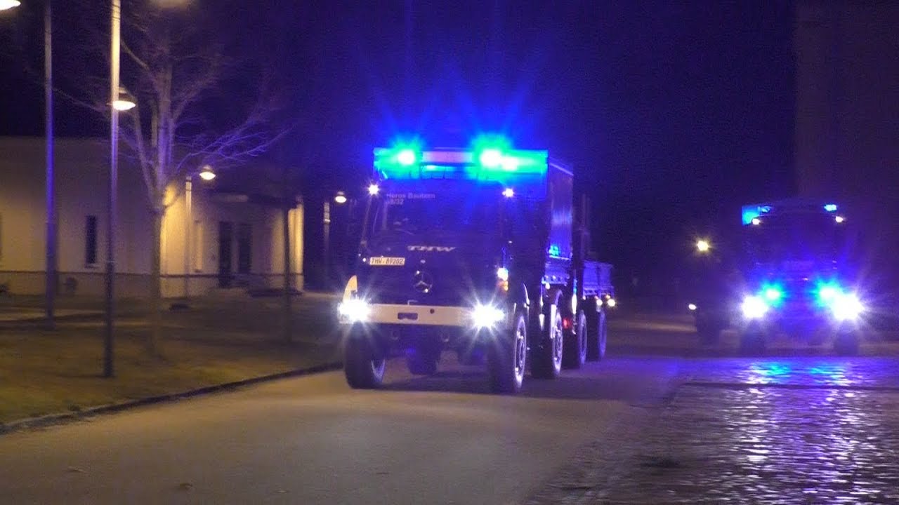 THW OV Bautzen zur Explosion eines Wohnhauses in Neukirch/Lausitz