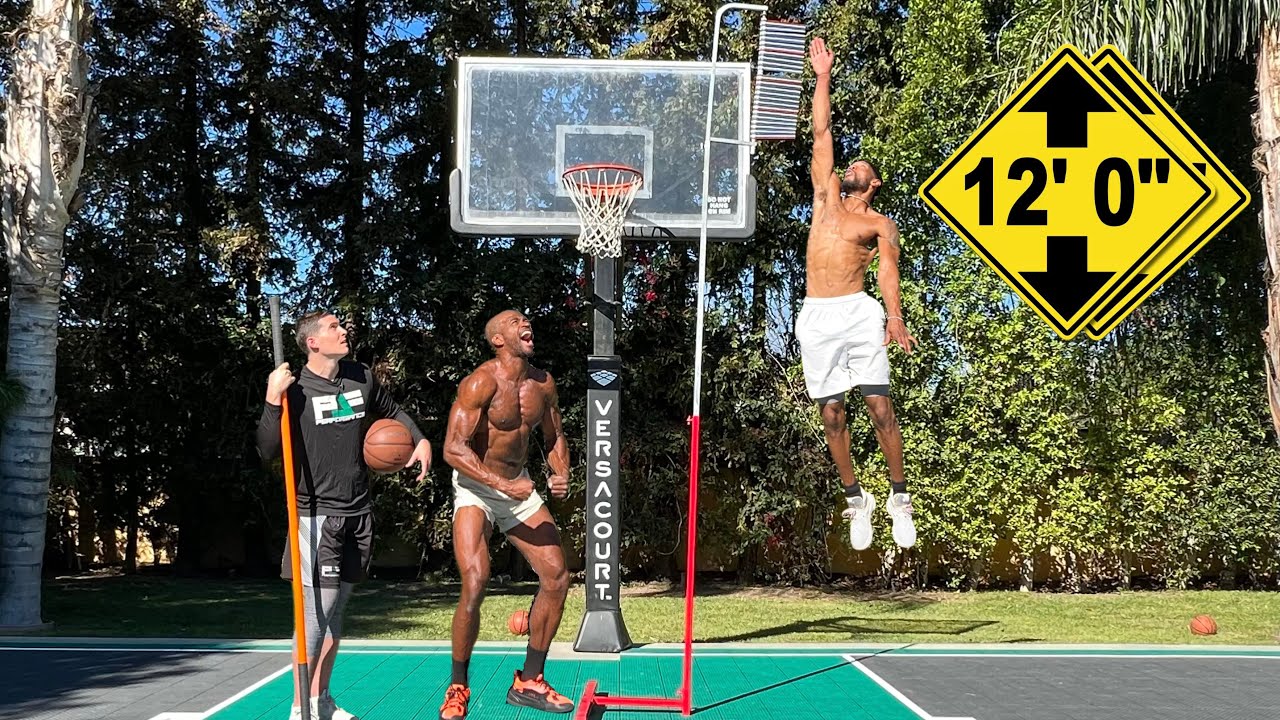 Almost touching the Top of the Backboard with @pjfperformance