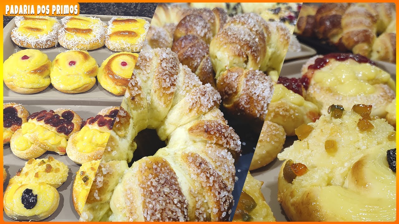 PASSO A PASSO DE COMO FAZER PÃO DOCE DE PADARIA NA PRATICA - DA RECEITA DA MASSA AO PÃO