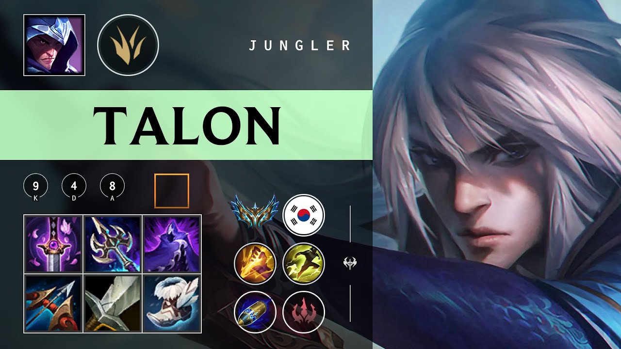 Talon Jungle vs Qiyana - KR Challenger Patch 26.03