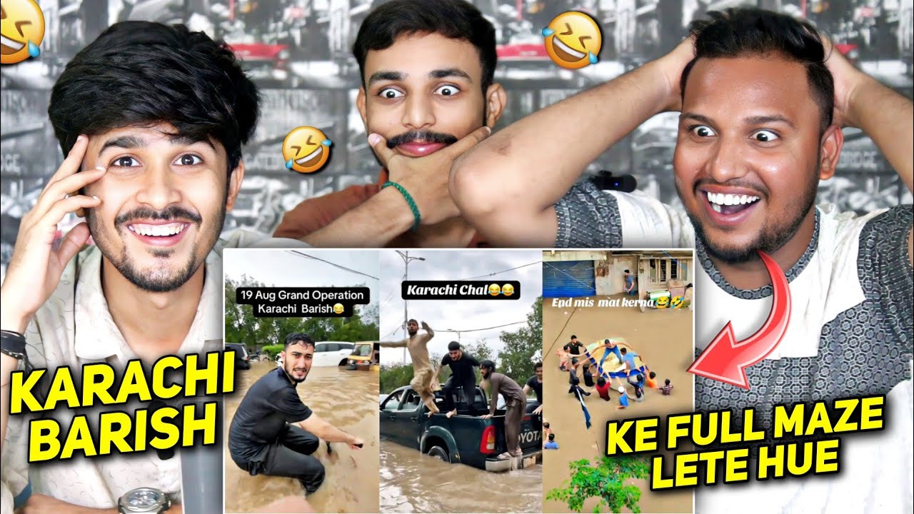 Pakistan Heavy Rain Karachi Funny Edits + Moments |Karachi Doob Gaya Pura Par Log Phir Bhi Nach Rahe