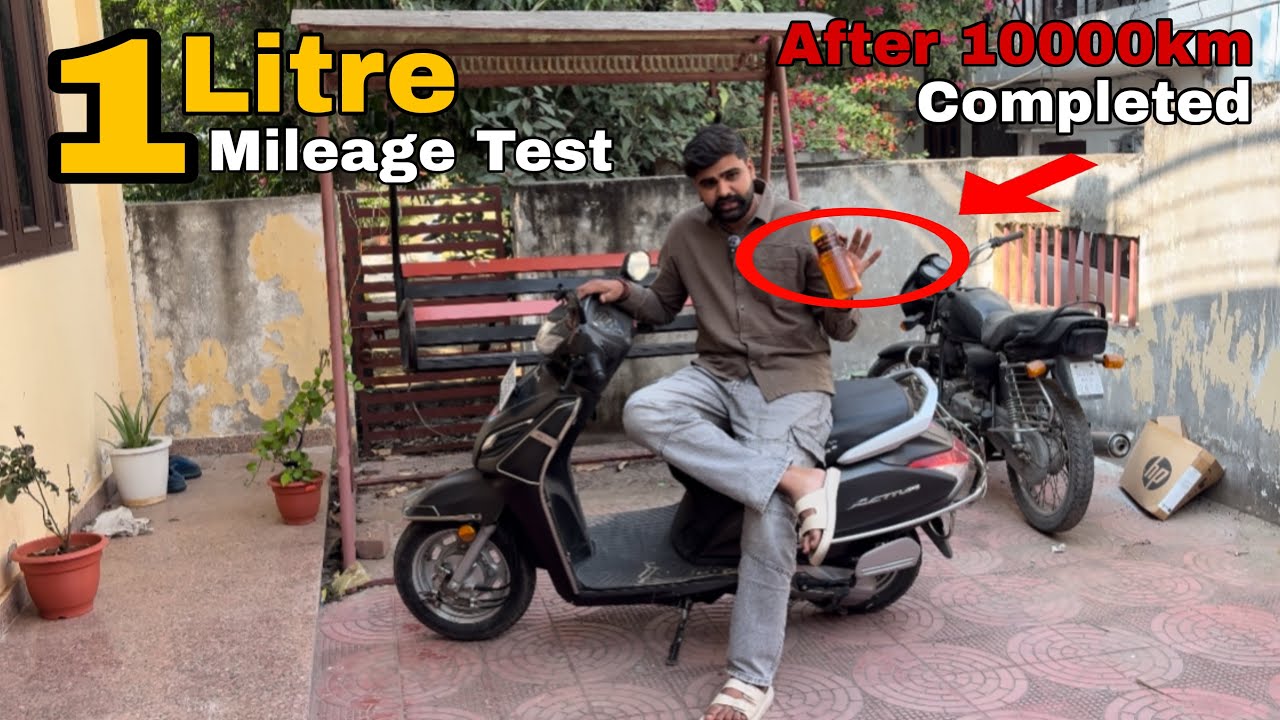 Activa 6g Mileage test after 10000km ⛽️ || One liter mileage test on Honda Activa 6g 🔥 #activa