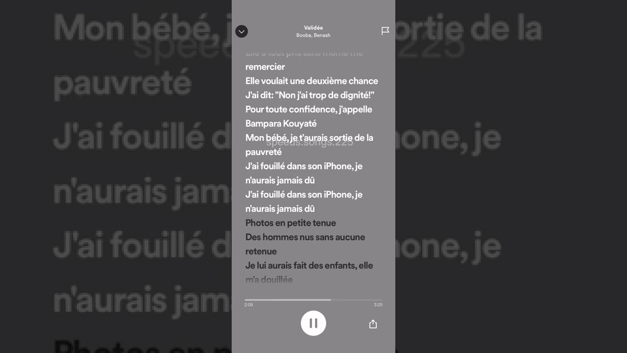 Validé-Booba feat Benash speed up