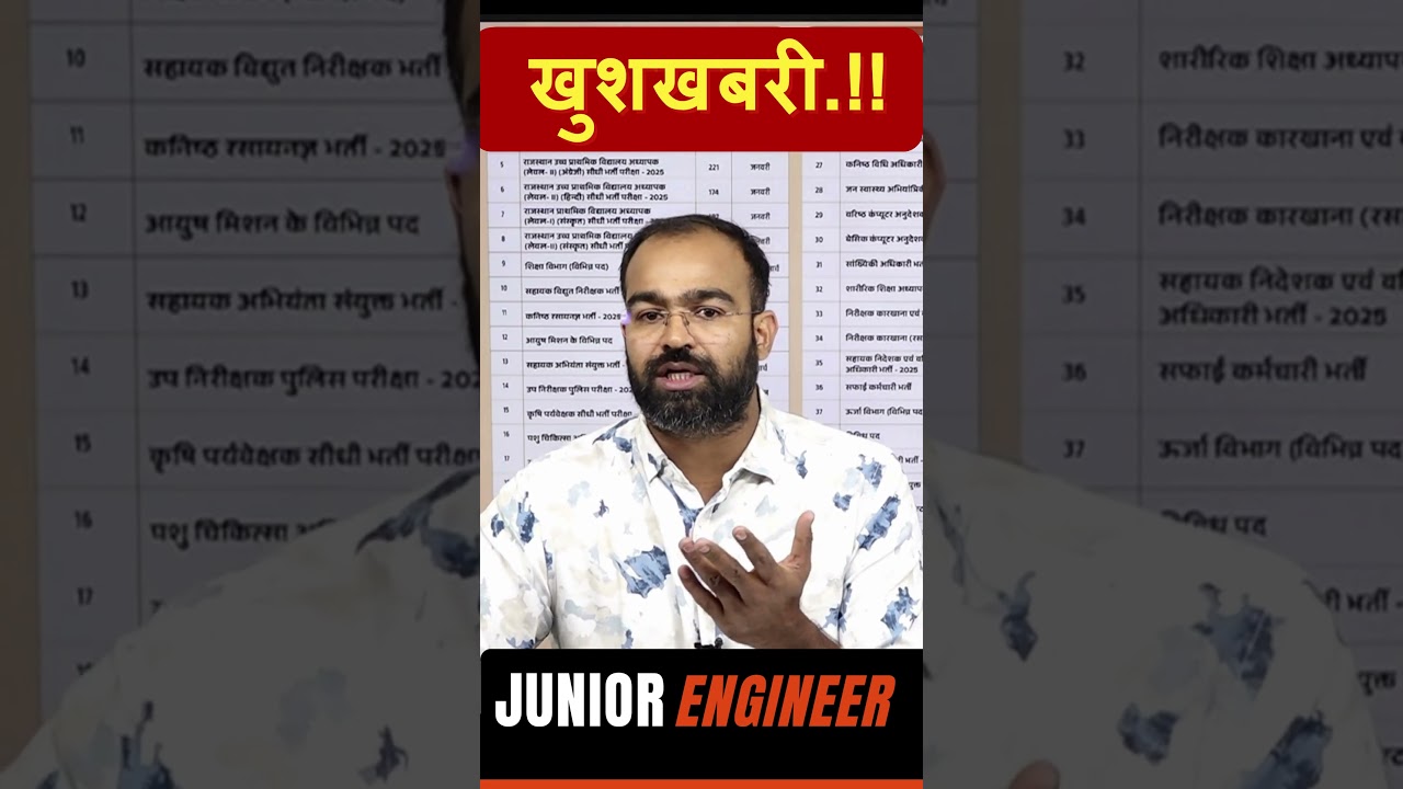 RSSB JE & RSEB JE 3000+ Vacancy in 2026 ..!!