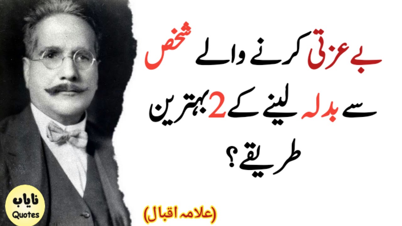 The Best Response To Bullying :Two Powerfull Ways/Allama Iqbal/Best Quotes Collection