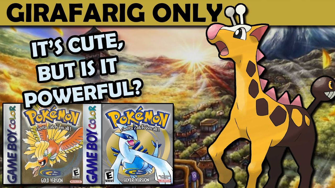 Могу ли я пройти Pokemon Gold, используя только жирафарига? - Pokemon Gold Challenge