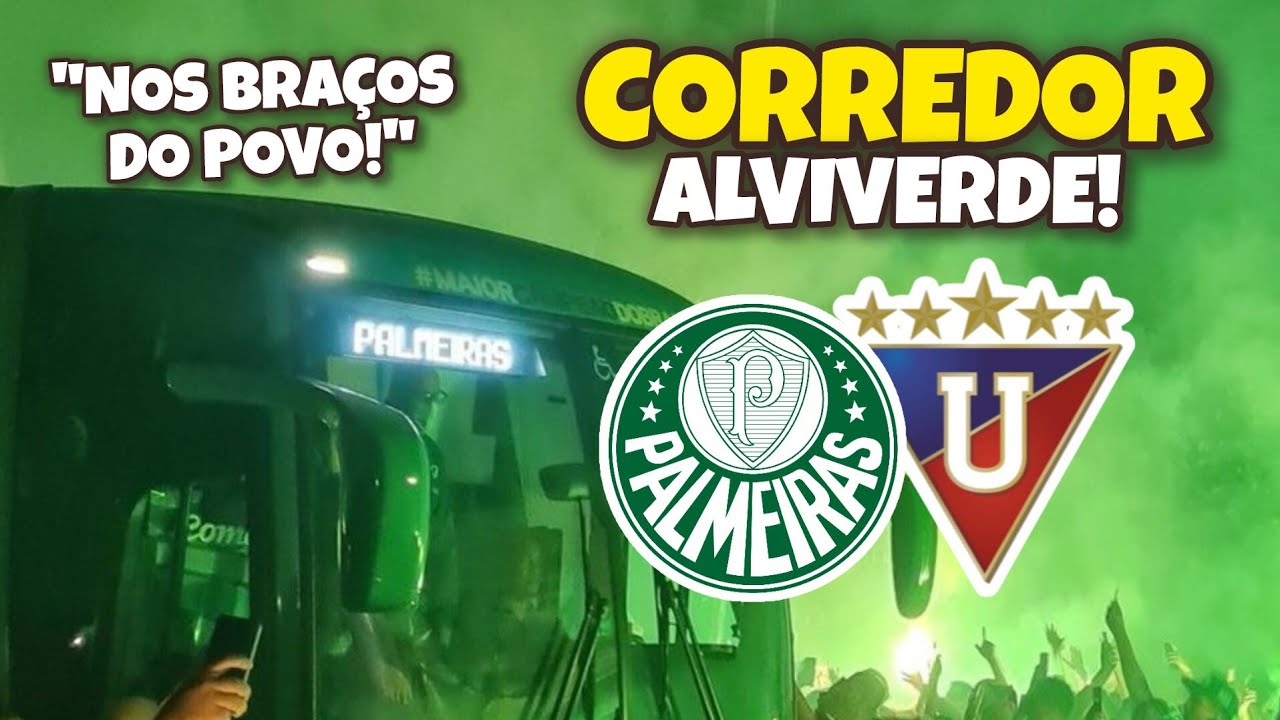 CORREDOR ALVIVERDE! EMOCIONANTE, TORCIDA LEVA O PALMEIRAS RUMO AO ALLIANZ PARQUE 