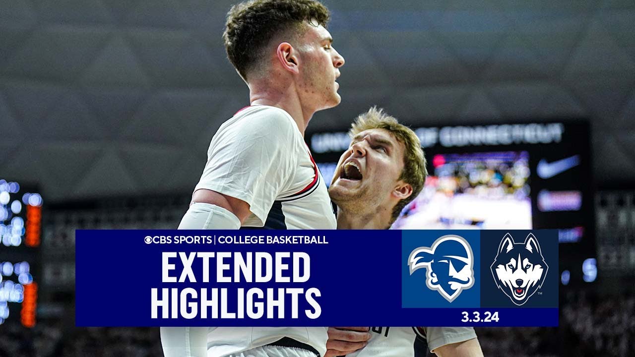 Seton Hall at No. 3 UConn: College Basketball Extended Highlights I CBS Sports