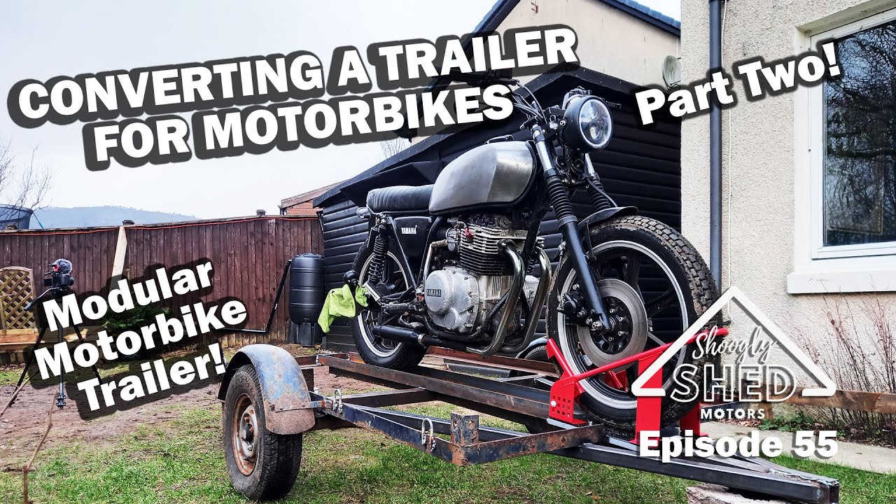 Converting a Trailer for Motorbikes! Modular Motorbike Trailer Episode 2 - Shoogly Shed Motors
