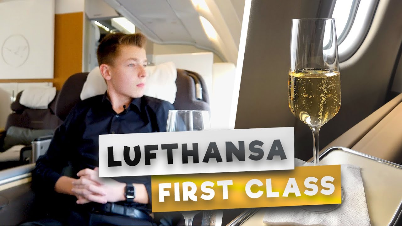 ALONE IN LUFTHANSA´S A340 FIRST CLASS RIGHT BEFORE THE PANDEMIC