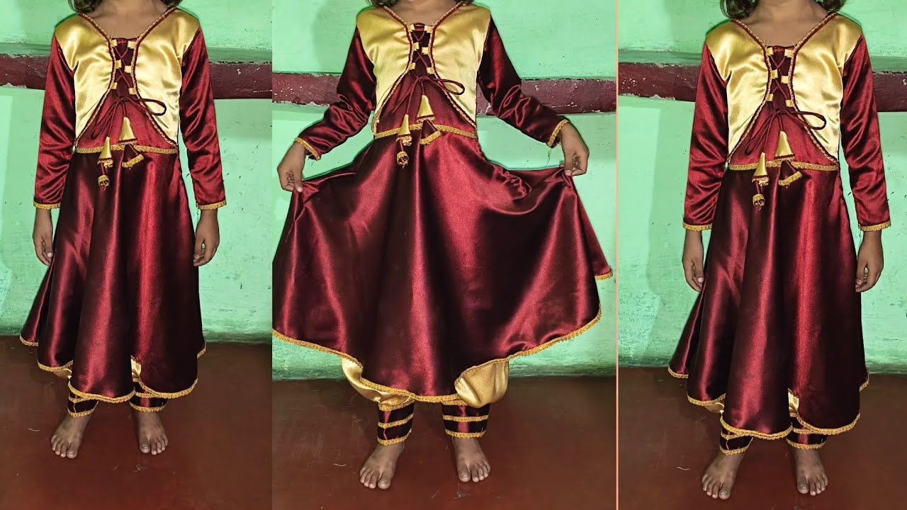 Traditional stylish frock design beautiful Eid special dress design #new #silaisikhe #dress #day 