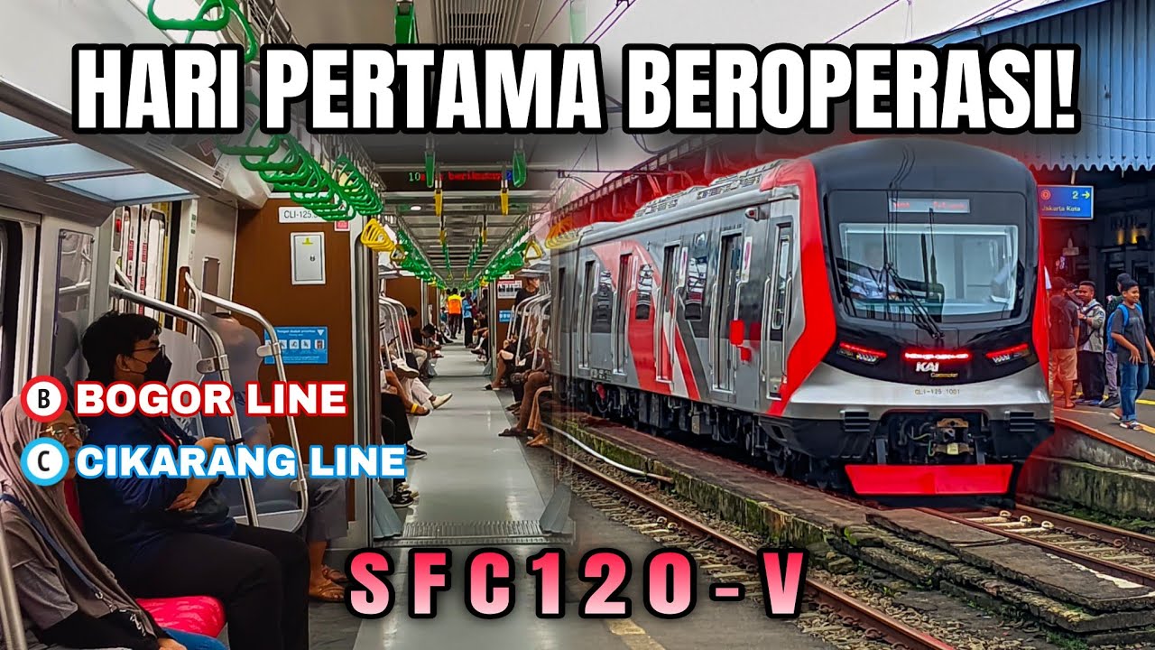AKHIRNYA KRL BARU BUATAN CHINA CRRC SFC120-V BEROPERASI‼️ MENCOBA KRL BARU DI HARI PERTAMA OPERASI