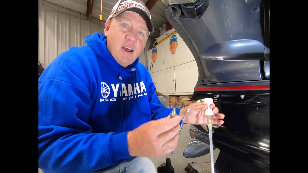 Alton Jones shows you how to change the lower unit oil in your Yamaha SHO 250