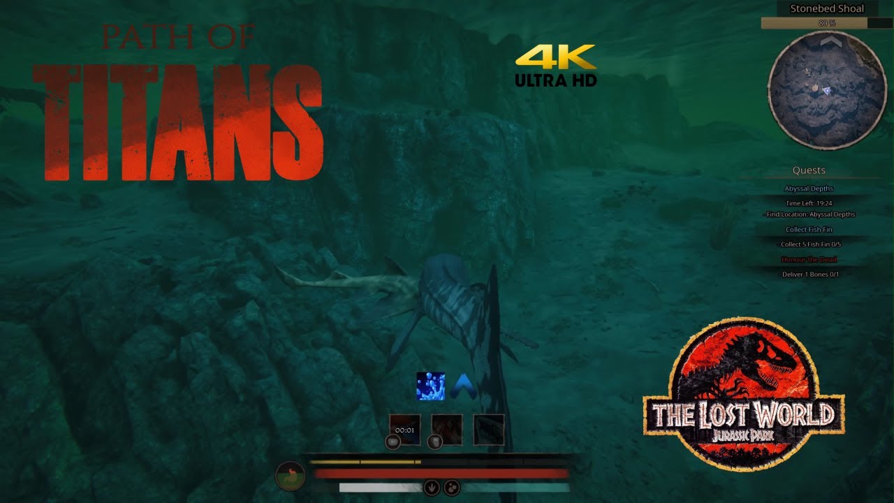Fishing For Fins | Path Of Titans Tylosaurus Adolescent Riparia Gameplay Part 2