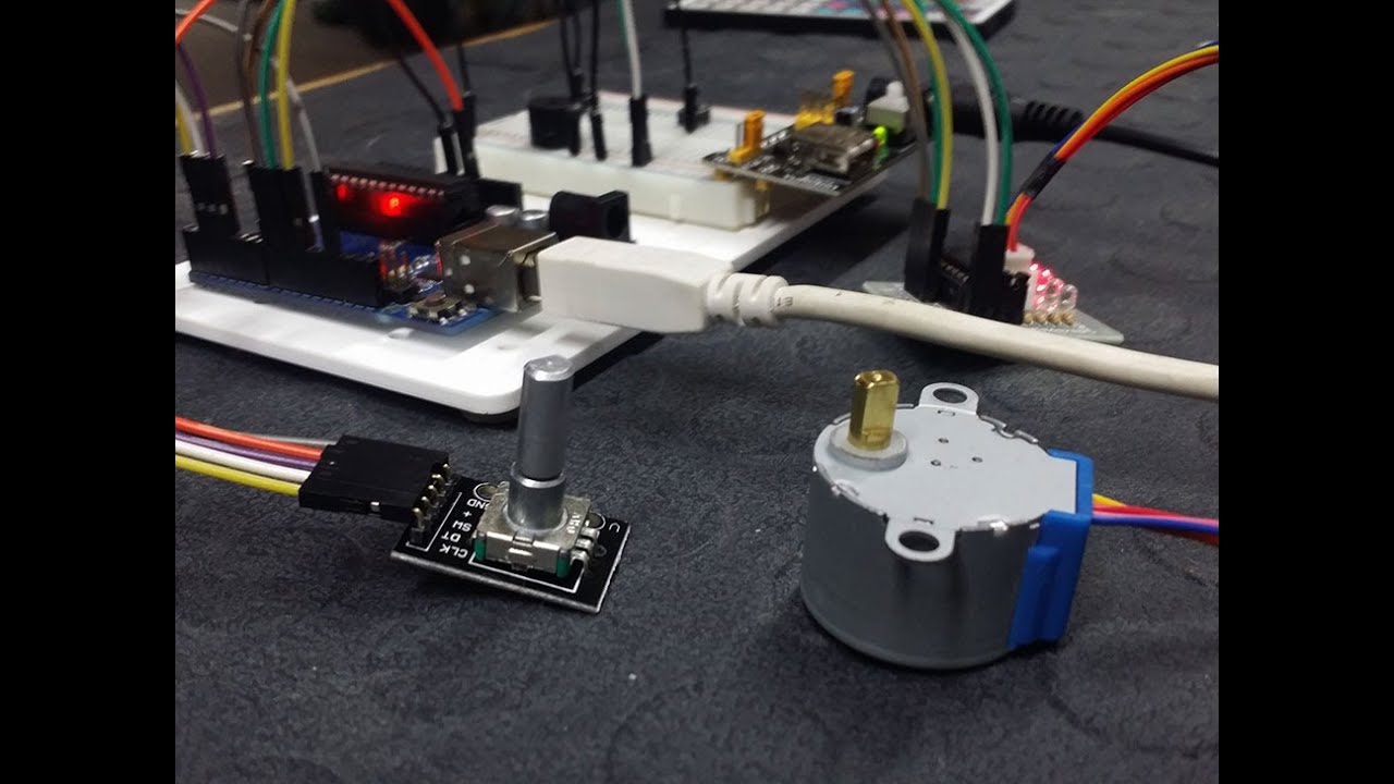 Управление шаговым двигателем с помощью Arduino и поворотного энкодера — Учебное пособие — Часть 1