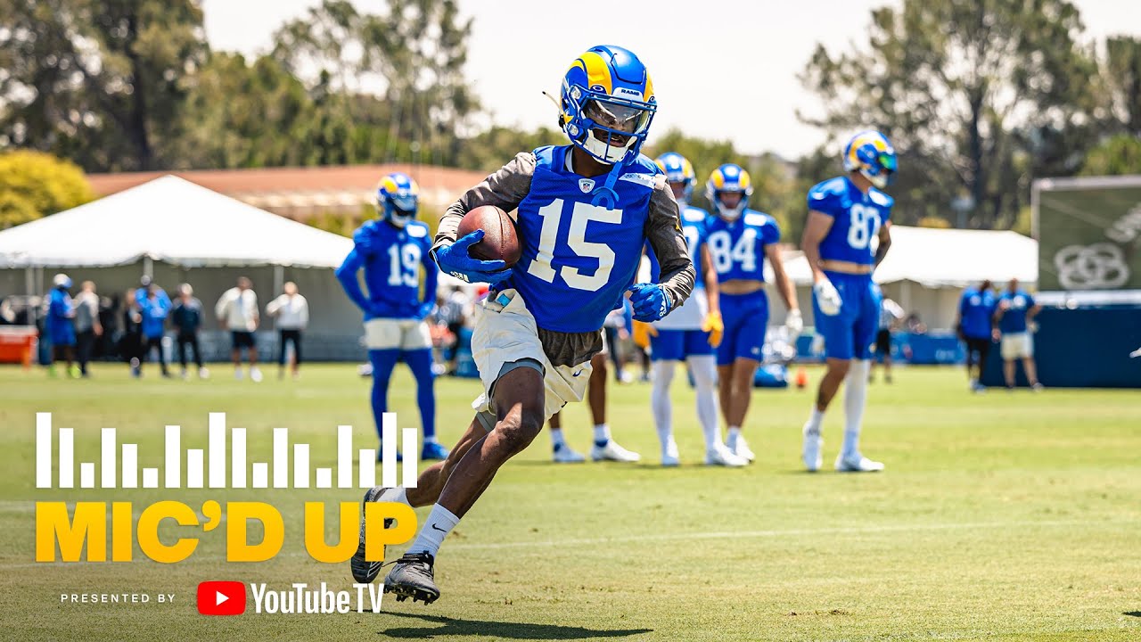 Tutu With A Dominant Day At Training Camp | Rams Mic'd Up With WR Tutu Atwell