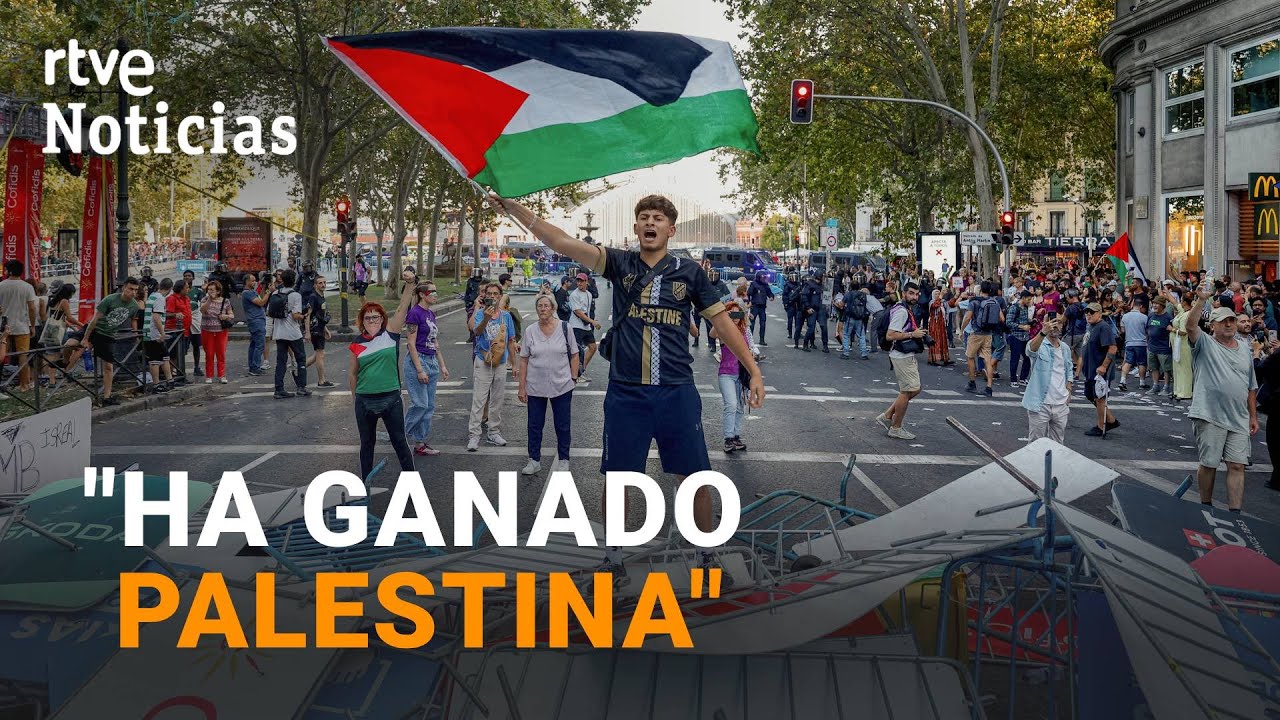 LA VUELTA: Las PROTESTAS PROPALESTINAS aumentan la TENSI&Oacute;N POL&Iacute;TICA | RTVE Noticias
