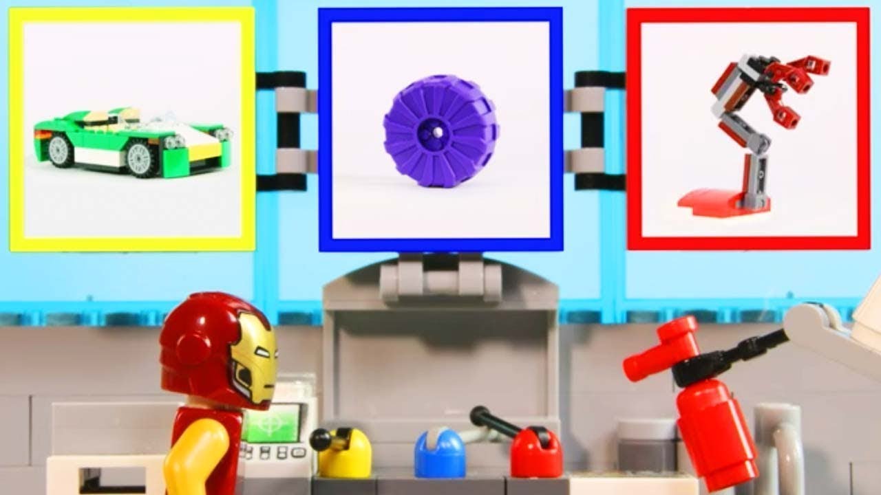 LEGO Experimental Vehicle | Iron Man's Dream Car! | STOP MOTION | Billy Bricks | Wildbrain Superhero