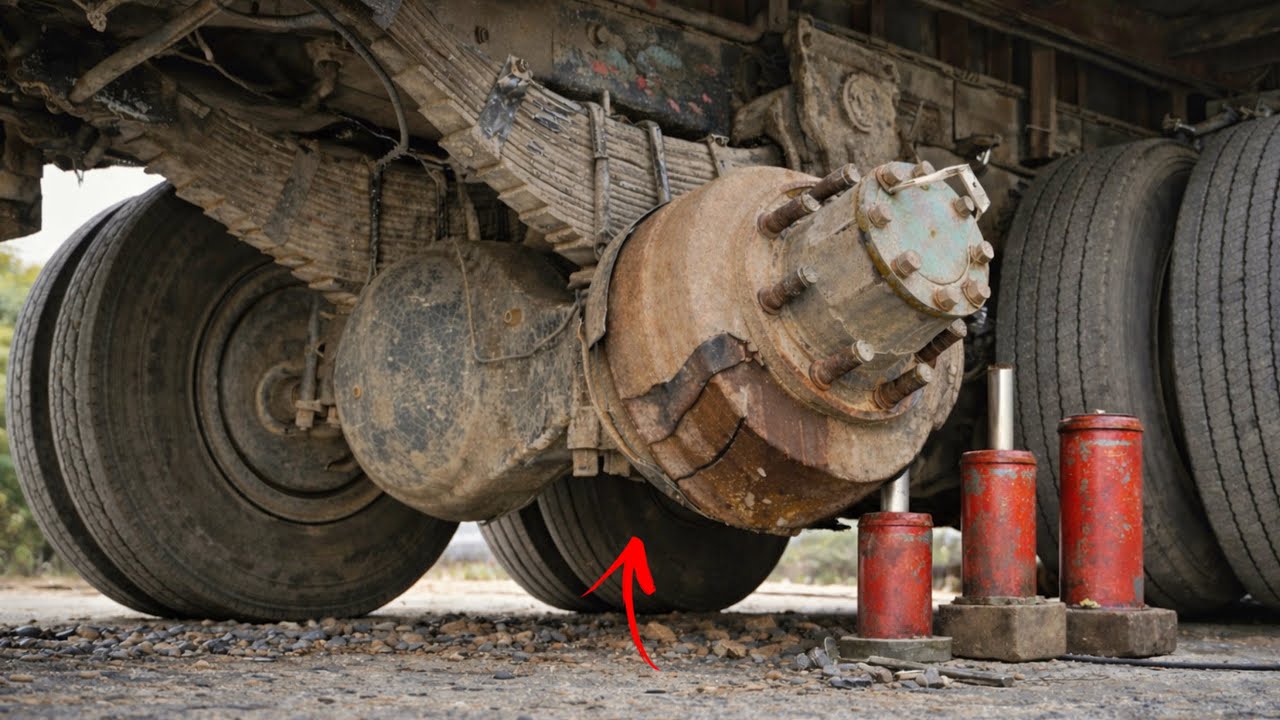 Pakistani Truck Rear Axle Broken &ndash; Desi Roadside Repair