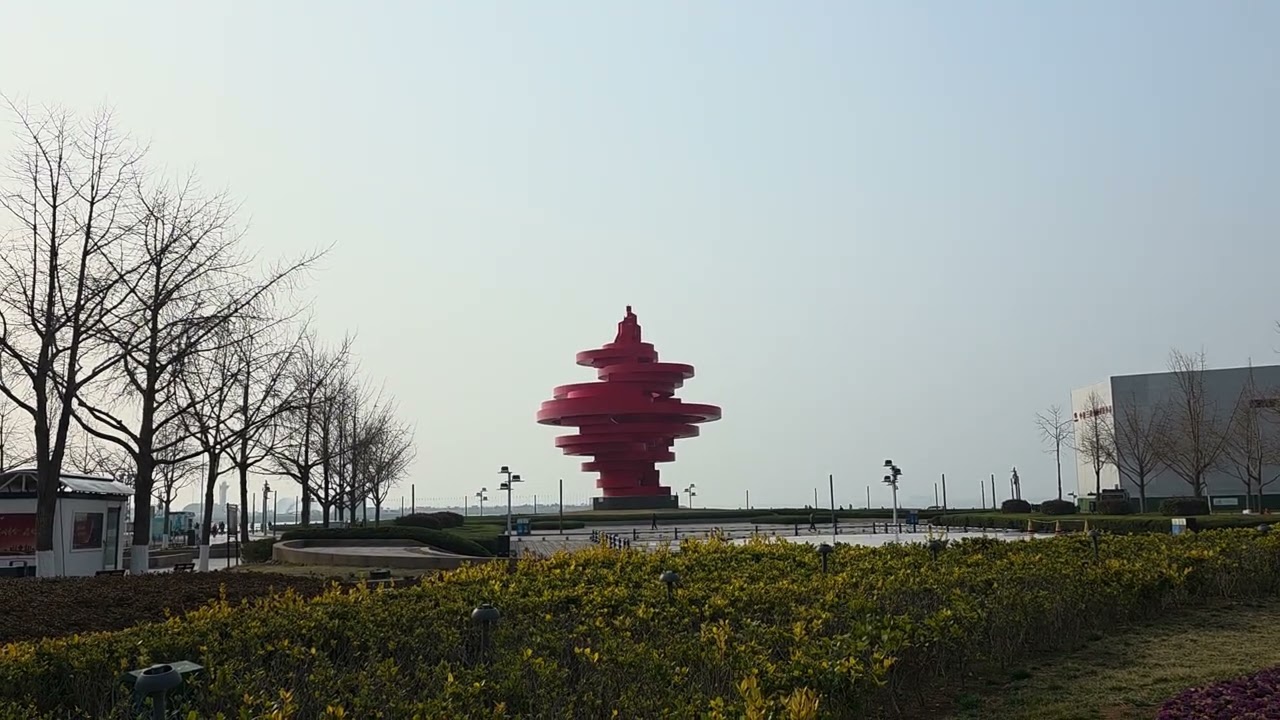 중국 칭다오 5.4 광장 주변을 보다
