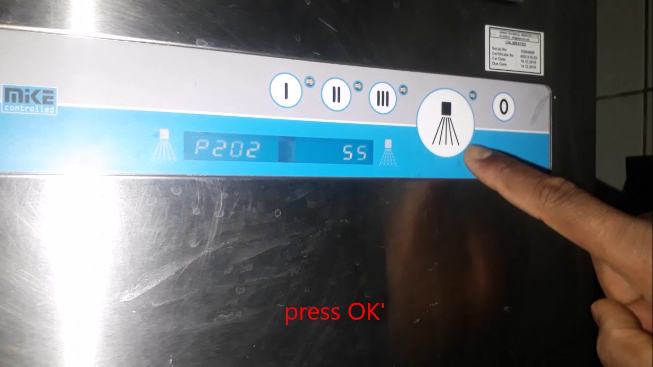 How to set Dishwasher Tank Temperature