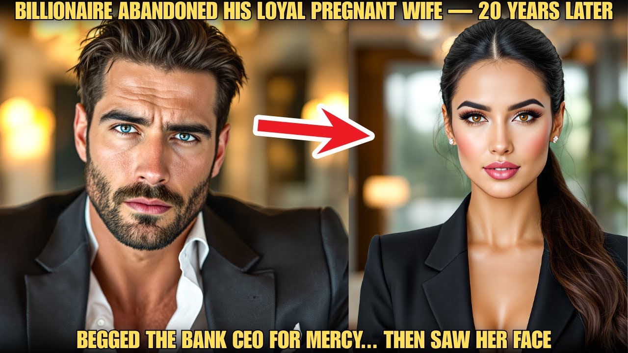 BILLIONAIRE ABANDONED HIS PREGNANT WIFE — 20 YEARS LATER, BEGGED THE BANK CEO FOR MERCY... THEN