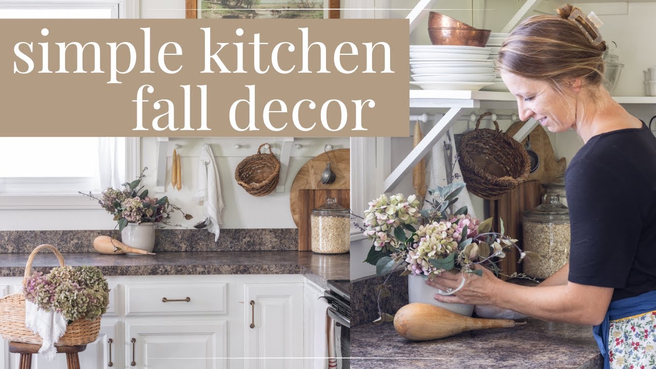 7 SIMPLE Kitchen Fall Decor Ideas | Fall Kitchen Decorate with Me 2023