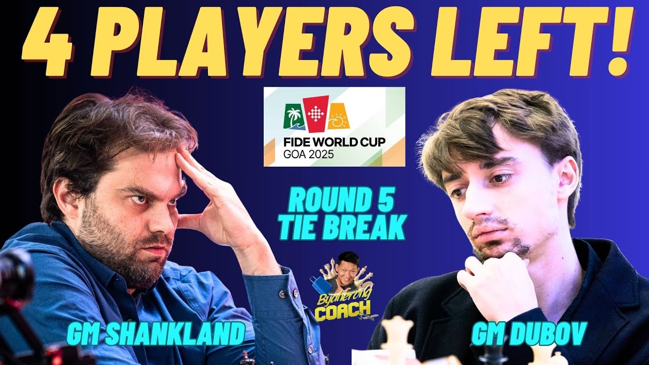 MATINDING PREPARASYON! SACRIFICE SA HULI! Shankland vs Dubov! World Cup Round 5 Tie break