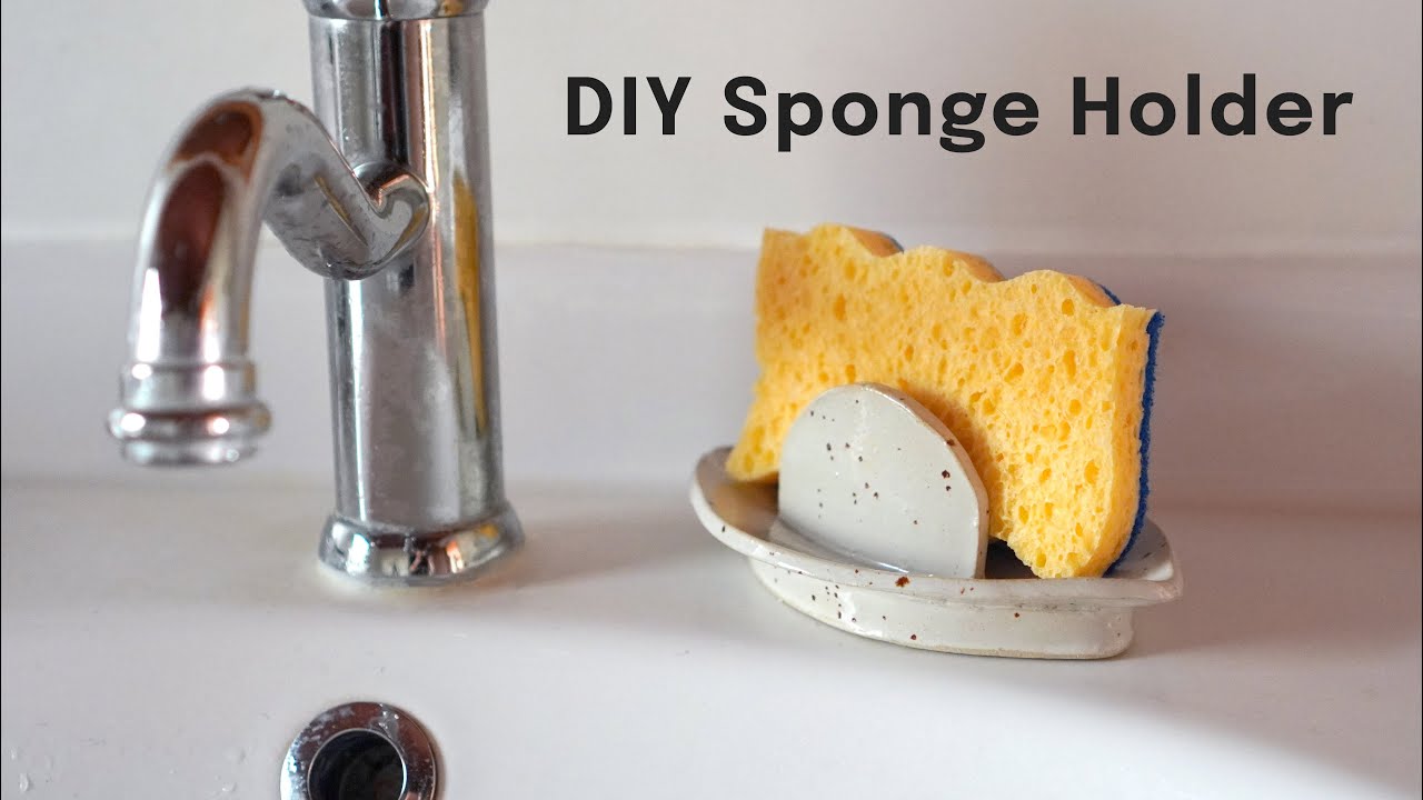 How to make a clay sponge holder