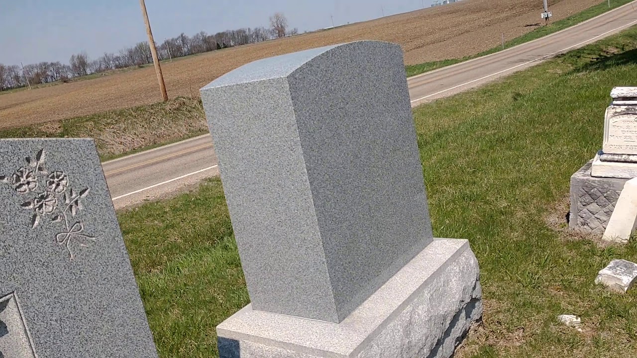 Kappa Illinois cemetery. Many stones toppled