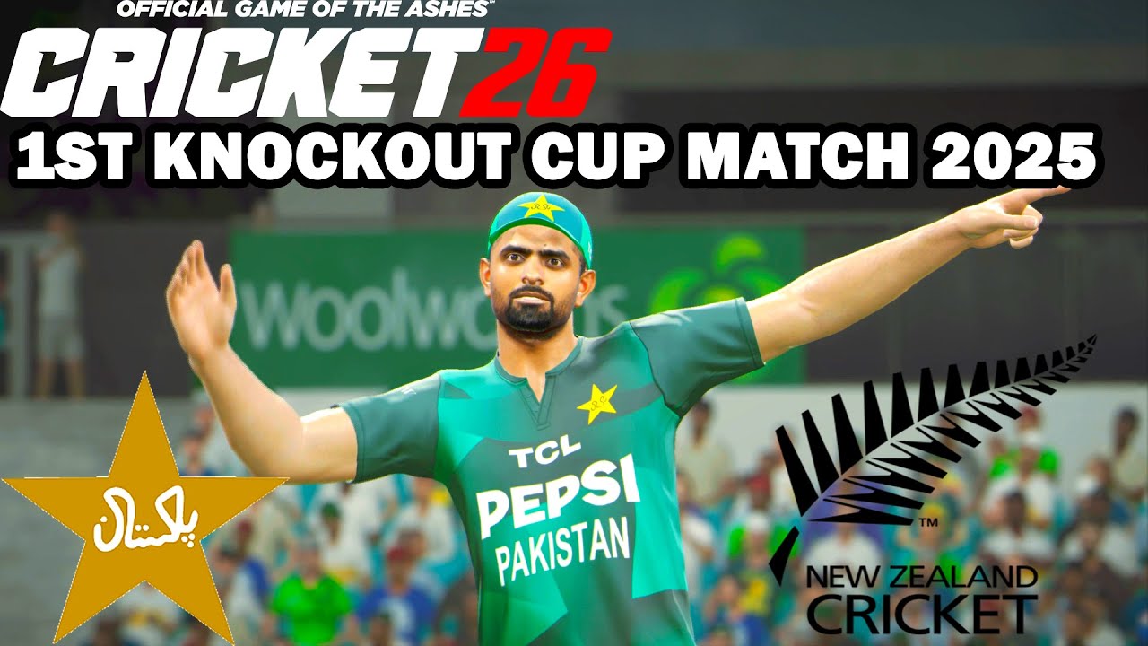 Pakistan vs New Zealand Knockout Cup 1st Match 2025 - Cricket 26 Gameplay 1080P