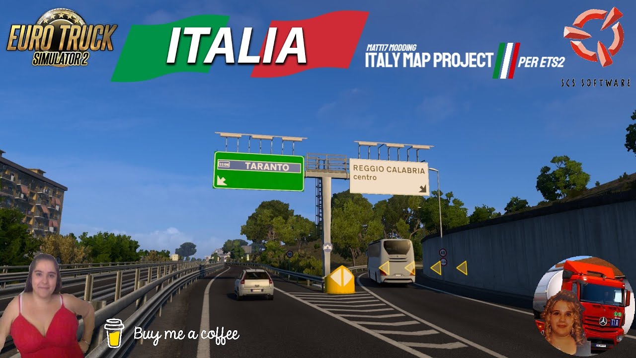 Euro Truck Simulator 2 (1.51) Italy Map Project v13 by Matt17 [1.51] New Version + DLC's & Mods
