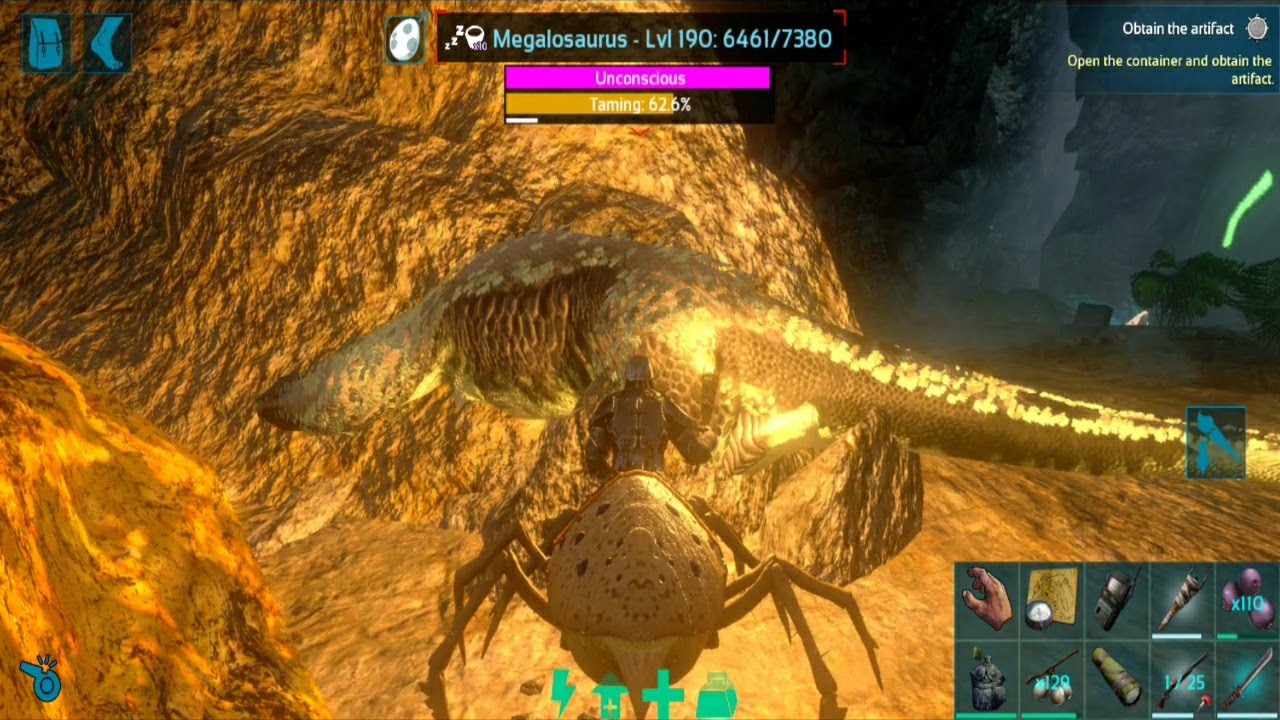 Ark Mobile - Artifact Of The Clever | Megalosaurus Taming Ark Mobile | Ark Mobile Megalosaurus