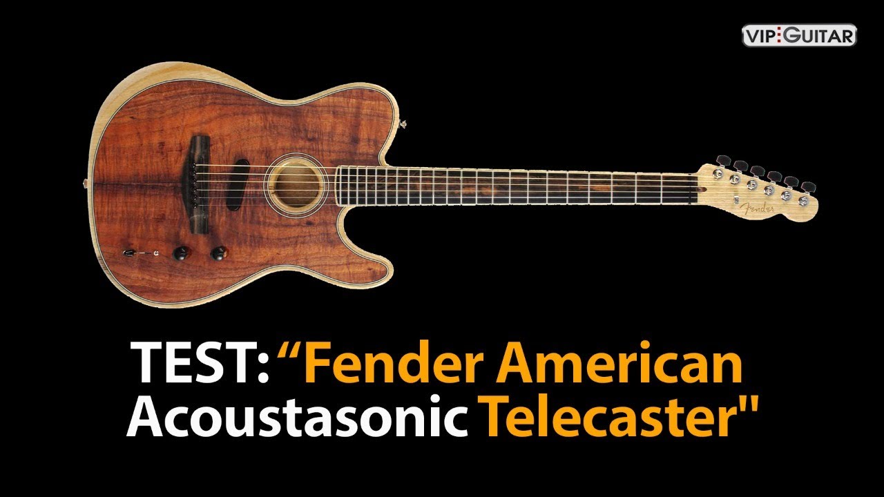 Gitarre Test: Fender American Acoustasonic Telecaster Koa Limited Edition