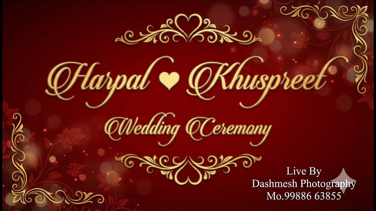 Harpal ❤️ Khuspreet [ Live By Wedding Ceremony 18-2-26 ]  Dashmesh Photography Mo.99886 63855