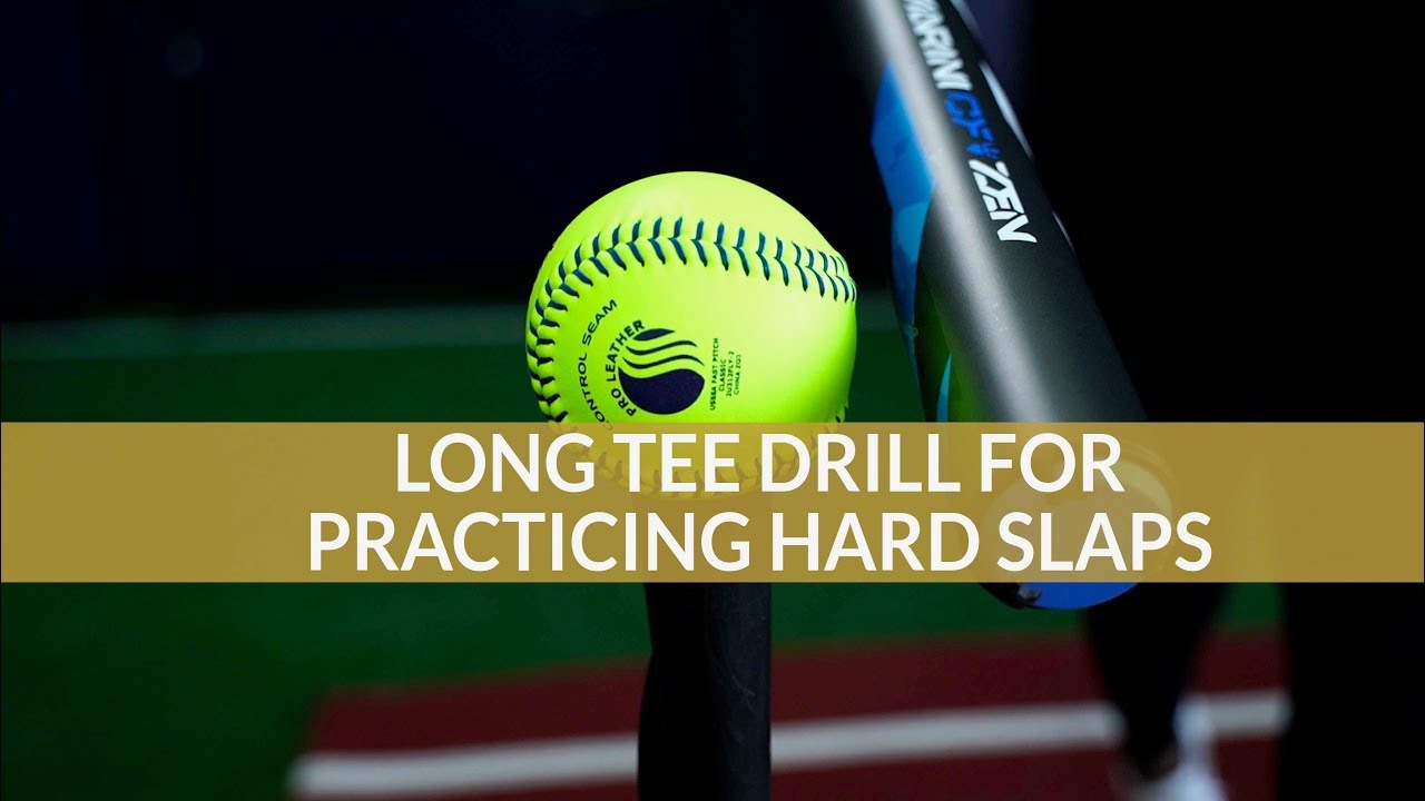 Slap Hitting Drills (Long Tee drill to practice hard slaps)