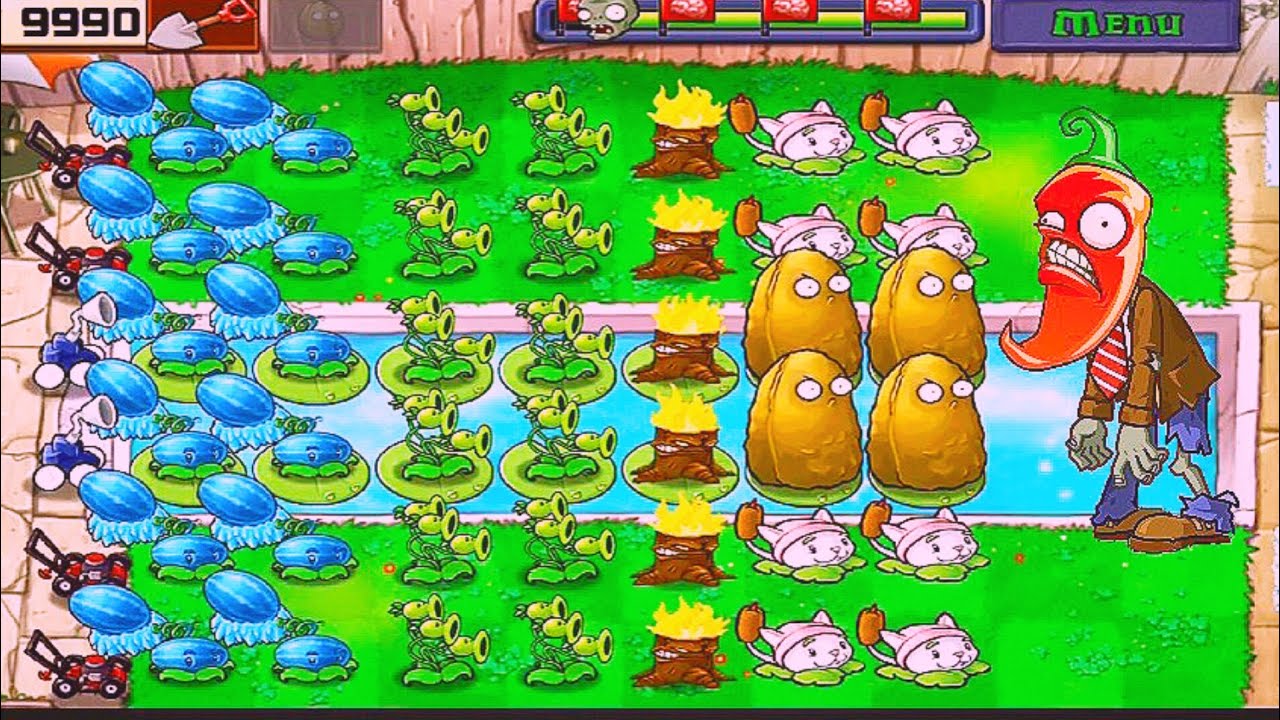 Plants Vs Zombies | Adventure Pool | Level! 9&10 Completed Gameplay Full HD 1080p 60fps