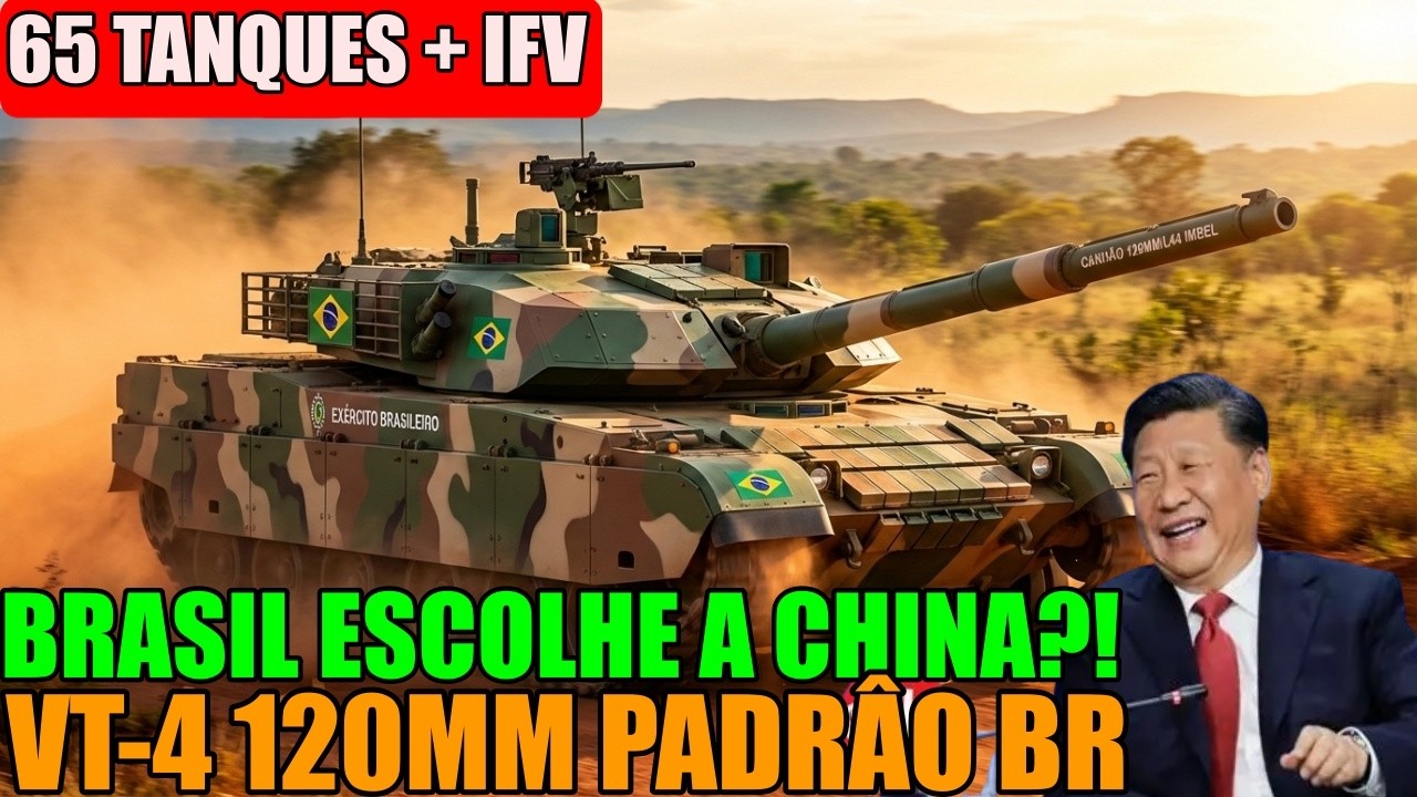 BRASIL ESCOLHE A CHINA?! VT-4 PADRÂO BRASILEIRO PARA O EXERCITO! AVANÇO OU ARMADILHA?