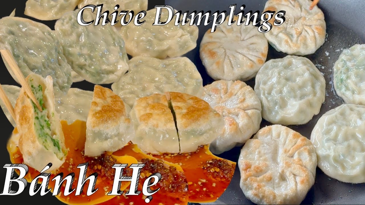 Cách Làm Bánh Hẹ Chiên Kiểu Dim Sum Của Người Hoa Đơn Giản Rất Ngon - Garlic Chive Dumplings