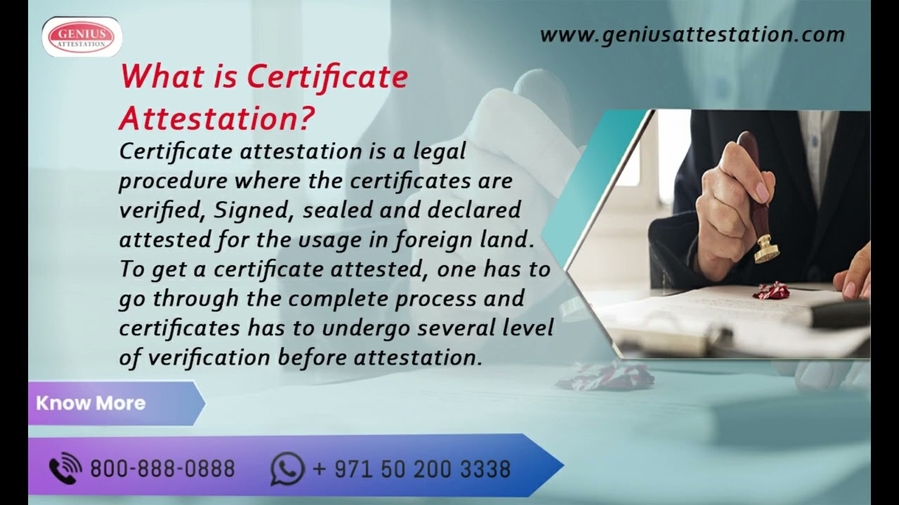 Certificate Attestation