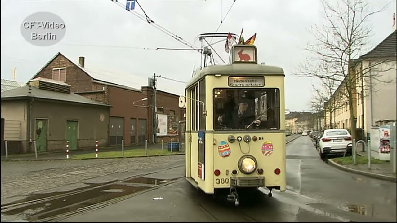 Alte Straßenbahnen in Düsseldorf Am Steinberg