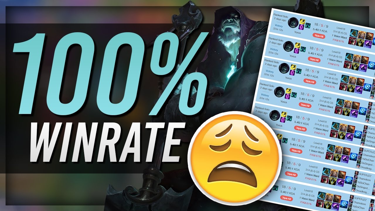 THE 100% WINRATE YORICK GOD: Voyboy